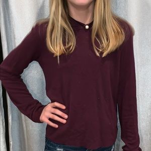 Burgundy long sleeve